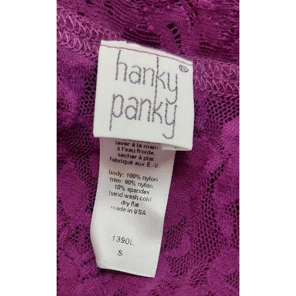 Hanky Panky Women's Camisole Size Small 1390L Classic Signature Unlined Wine - Picture 7 of 8